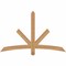 Ekena Millwork Alberta Smooth Timber Gable Bracket, Western Red Cedar, 60"W x 38"H x 3 1/2"D x 3 1/2"F, 15/12 Pitch GBW060X38X0404ALB00SWR - alternate 1